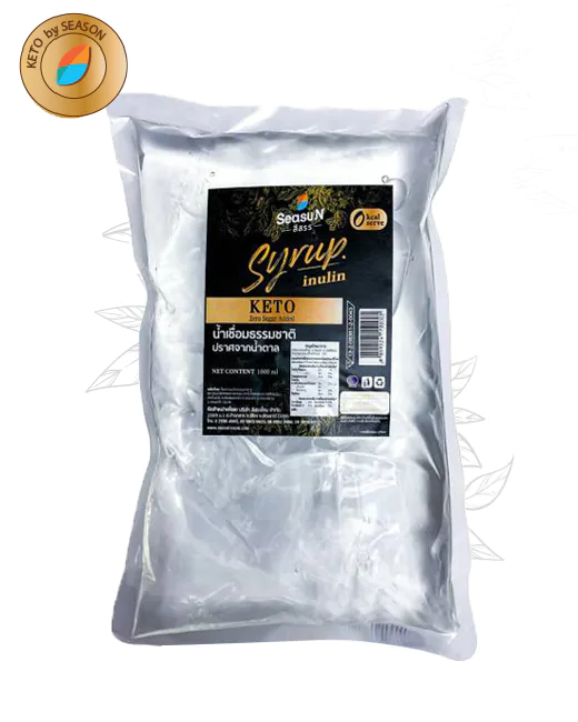 น้ำเชื่อมพรีเมี่ยม สูตรคีโต พลังงาน 0cal ตราสีสรร  ขนาด 1000ml